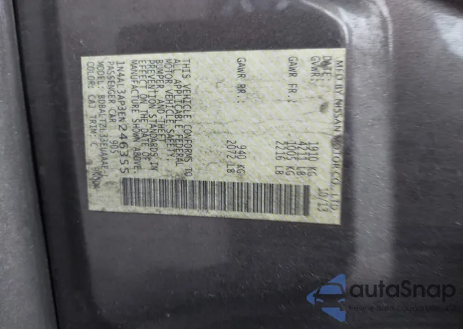 1N4AL3AP3EN246355: 38542321