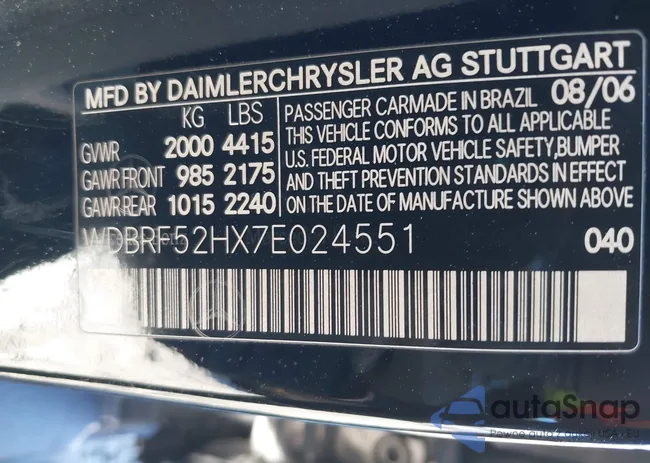 WDBRF52HX7E024551: 38542359