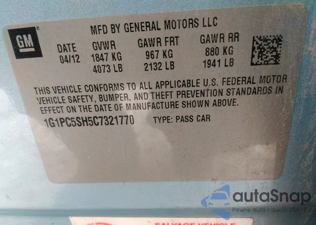 1G1PC5SH5C7321770: 38542694