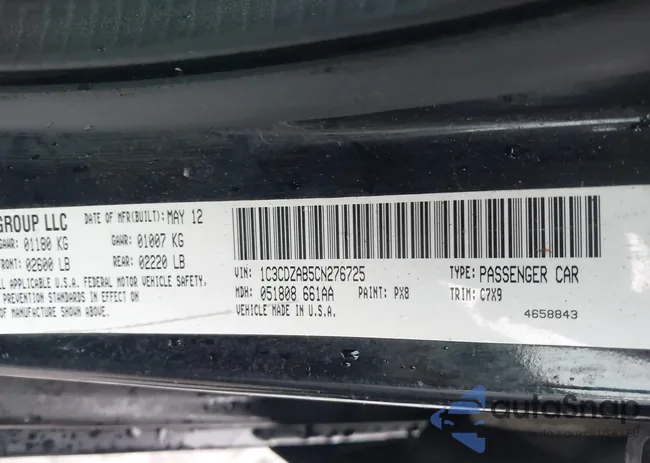 1C3CDZAB5CN276725: 38543790