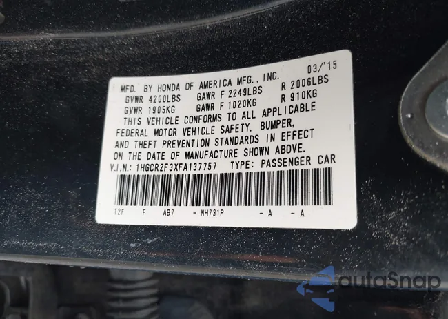 1HGCR2F3XFA137757: 38574552