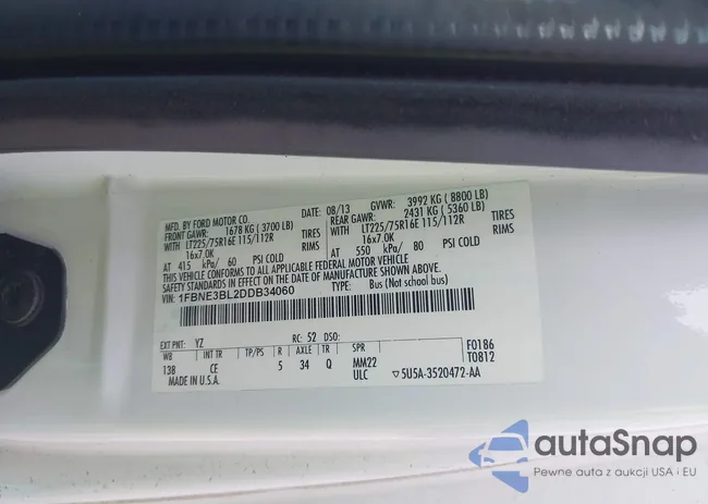 1FBNE3BL2DDB34060: 38574698