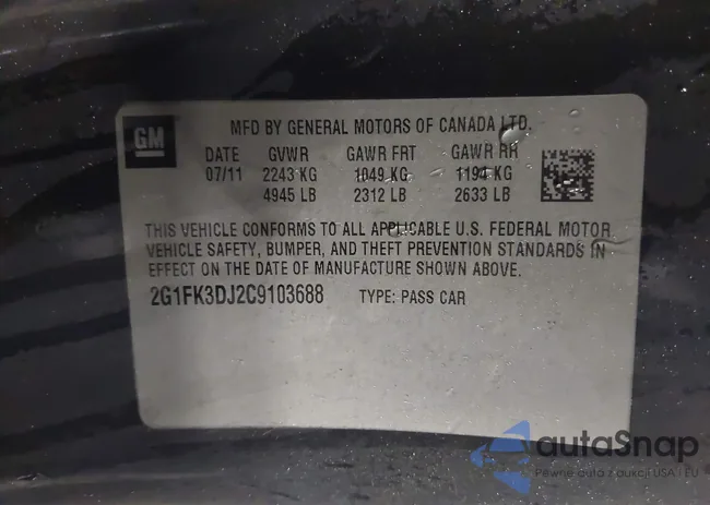 2G1FK3DJ2C9103688: 38576376