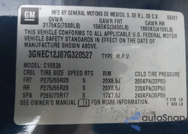 3GNEC12J87G320527: 38584420