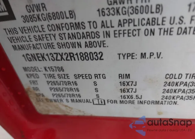 1GNEK13ZX2R188032: 38587341