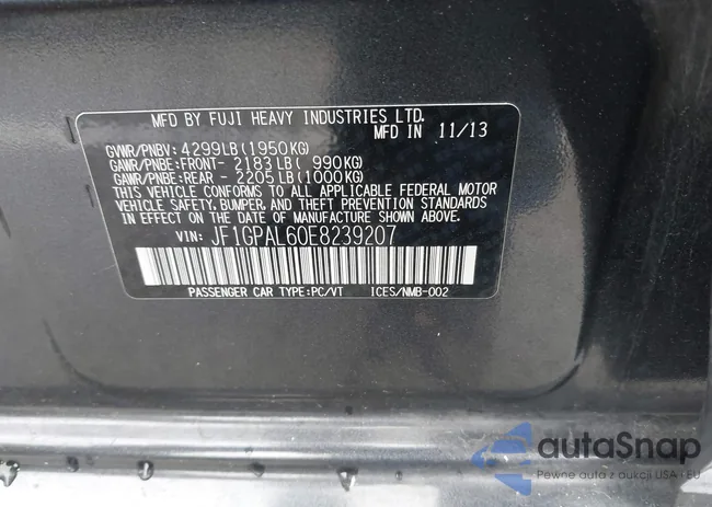JF1GPAL60E8239207: 38597395