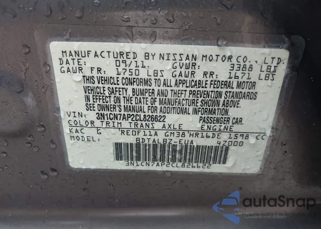 3N1CN7AP2CL826622: 38604138