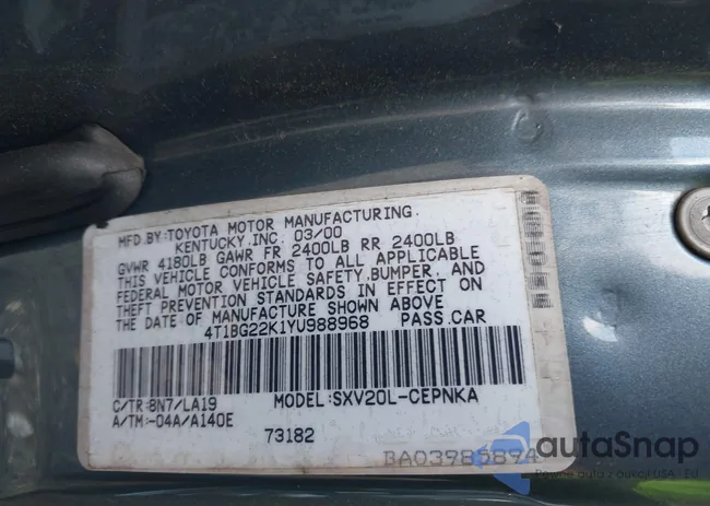 4T1BG22K1YU988968: 38612726