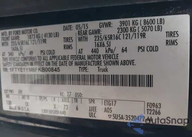 1FTYE1YM6FKB00845: 38618310