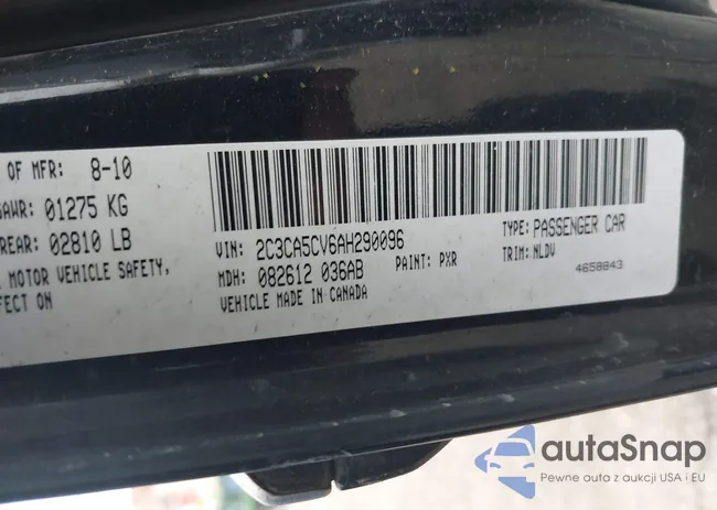 2C3CA5CV6AH290096: 38624329