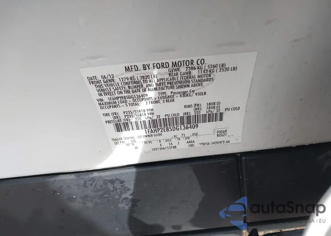 1FAHP2E85DG136409: 38625098