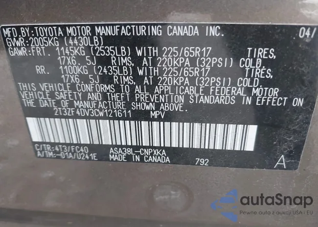 2T3ZF4DV3CW121611: 38634328