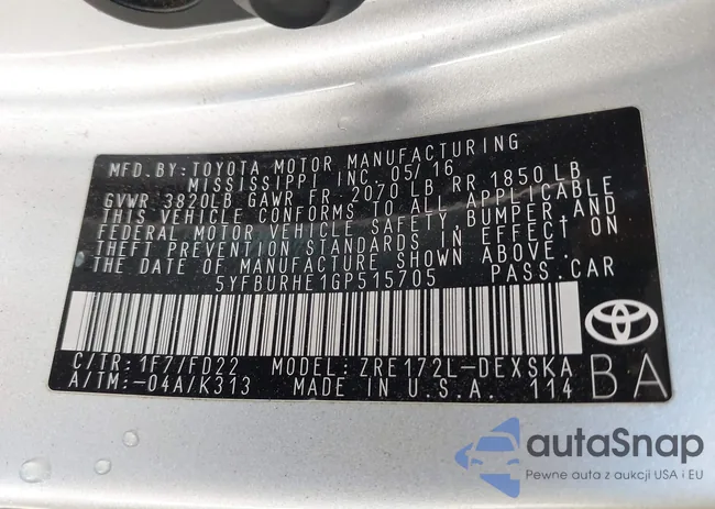 5YFBURHE1GP515705: 38637423