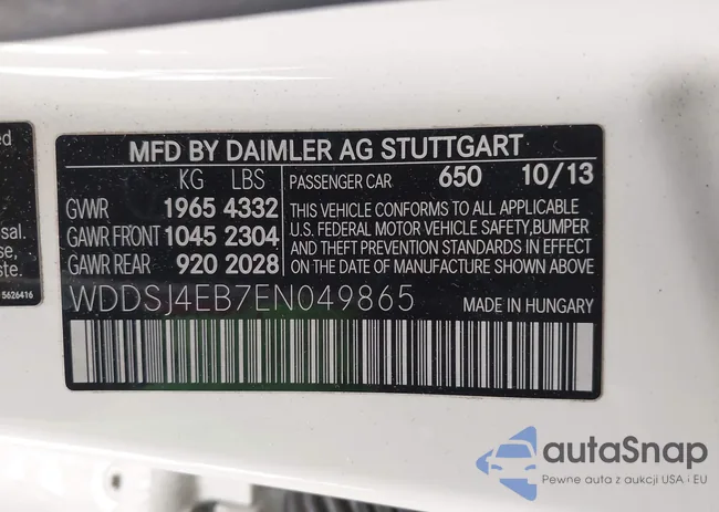 WDDSJ4EB7EN049865: 38644641