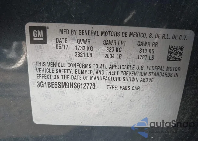 3G1BE6SM9HS612773: 38647931