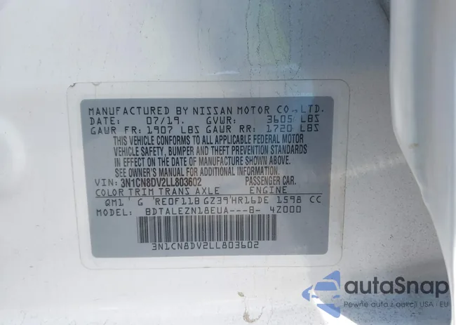 3N1CN8DV2LL803602: 38651938