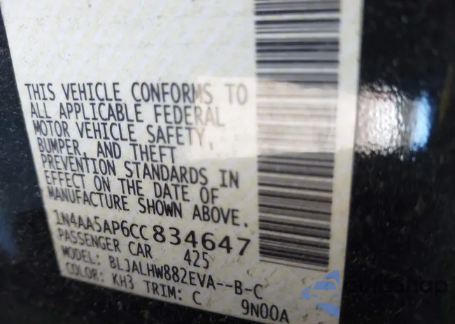 1N4AA5AP6CC834647: 38682654