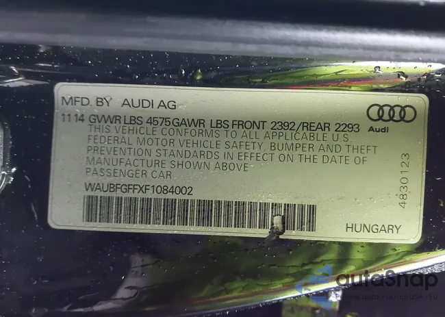 WAUBFGFFXF1084002: 38685631