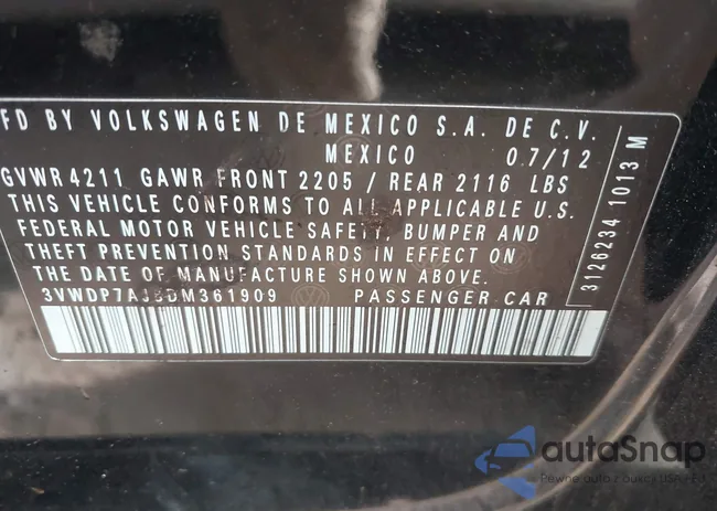 3VWDP7AJ8DM361909: 38703940