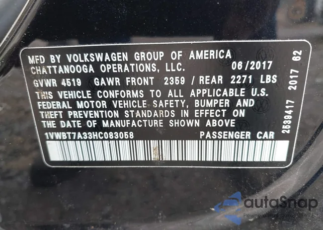 1VWBT7A33HC083058: 38716570