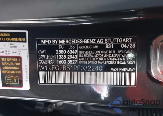 W1KEG2BB1PF032240: 38718907