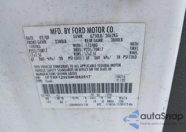 1FTRF12W39KB82517: 38718554