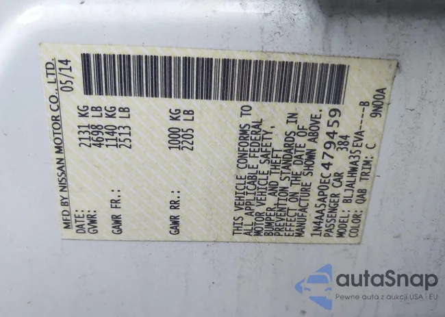 1N4AA5AP0EC479459: 38722773