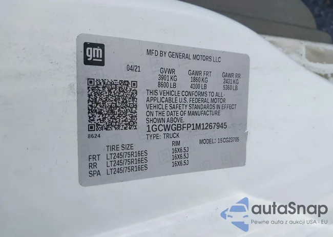 1GCWGBFP1M1267945: 38745449