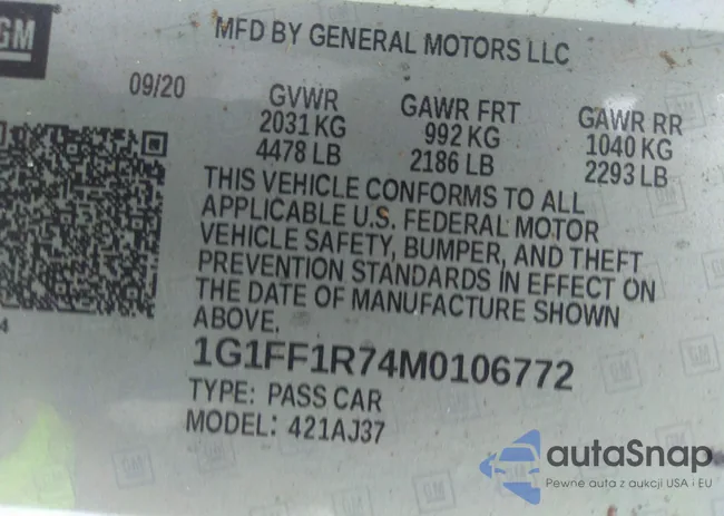 1G1FF1R74M0106772: 38753112