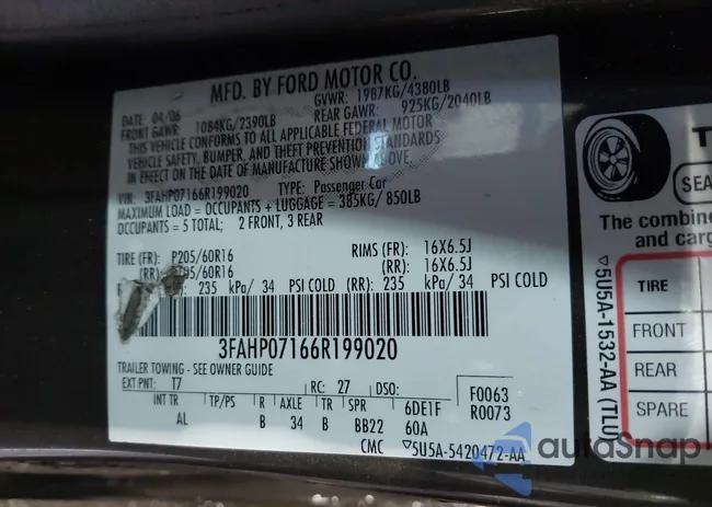 3FAHP07166R199020: 38763868