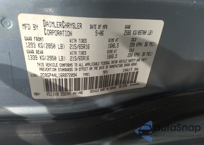 2D8GP44L16R872094: 38765852