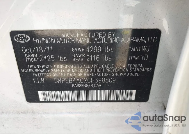 5NPEB4ACXCH398809: 38765857