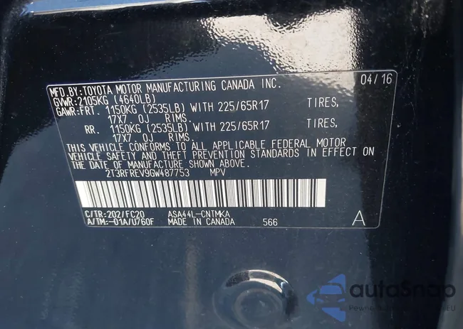 2T3RFREV9GW487753: 38770943