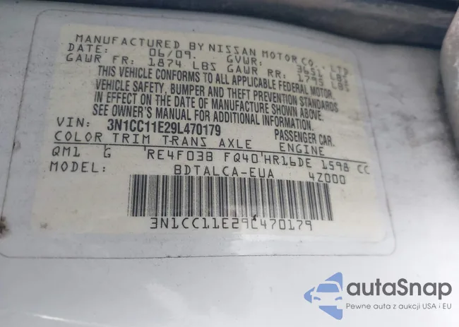 3N1CC11E29L470179: 38777160