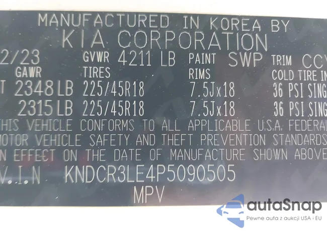 KNDCR3LE4P5090505: 38805159