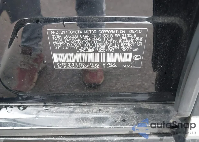 JTHCL5EF4A5007793: 38805731