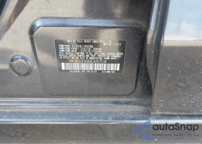 JF1GPAD64CH207534: 38807748