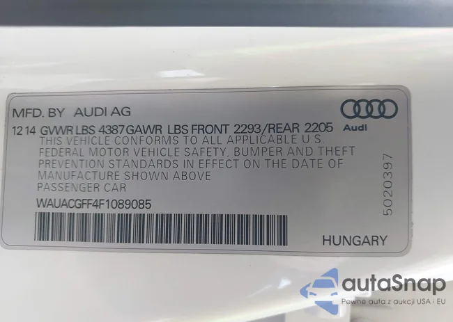 WAUACGFF4F1089085: 38808063