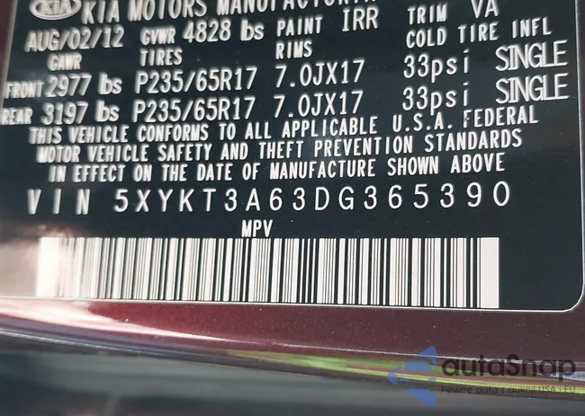 5XYKT3A63DG365390: 38807478