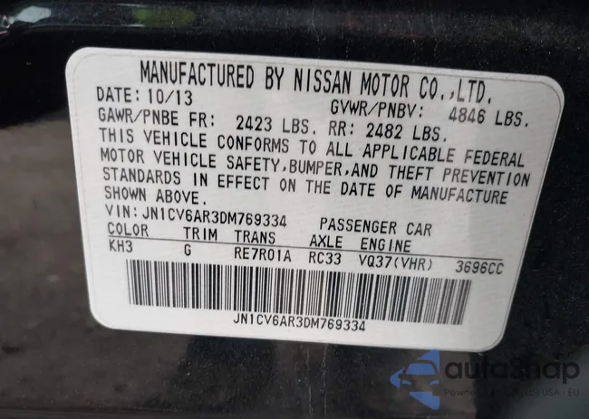 JN1CV6AR3DM769334: 38808597