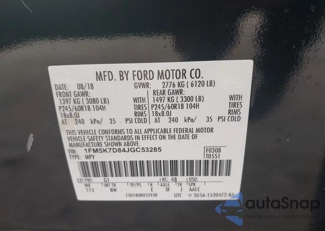 1FM5K7D84JGC53285: 38817763