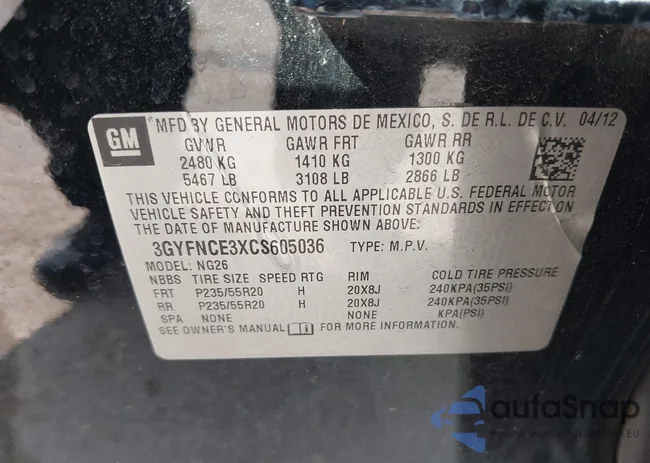 3GYFNCE3XCS605036: 38817270