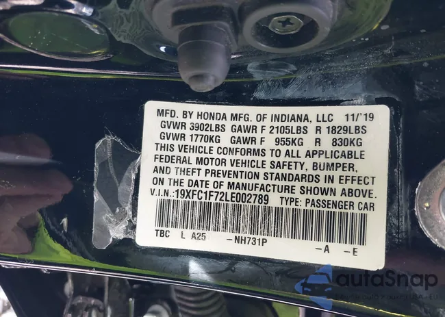 19XFC1F72LE002789: 38821152