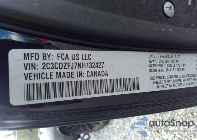 2C3CDZFJ7NH132427: 38822493