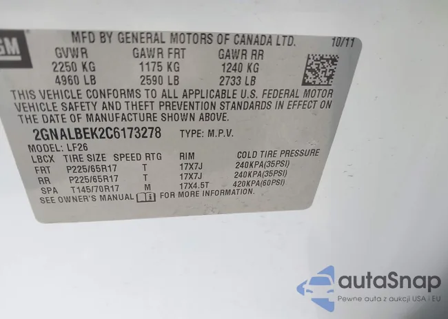 2GNALBEK2C6173278: 38829427