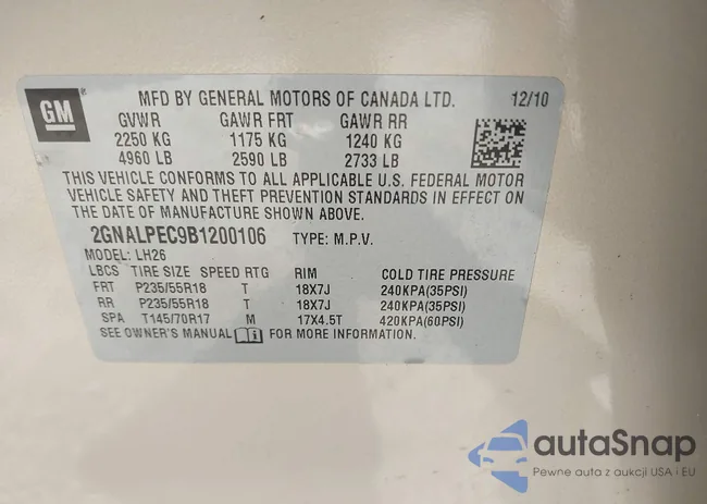 2GNALPEC9B1200106: 38831969