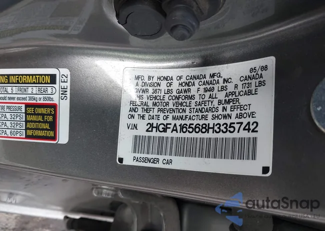 2HGFA16568H335742: 38832692