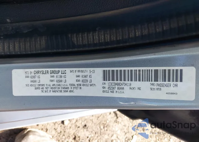 1C3CCBAB8DN734110: 38833651