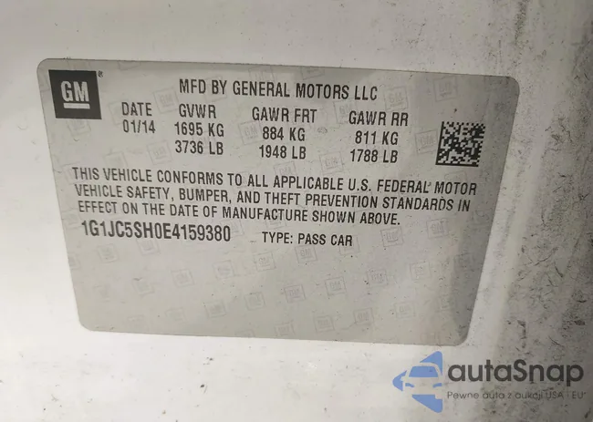 1G1JC5SH0E4159380: 38833045