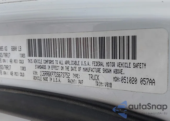 1C6RR6KP7DS673752: 38833089